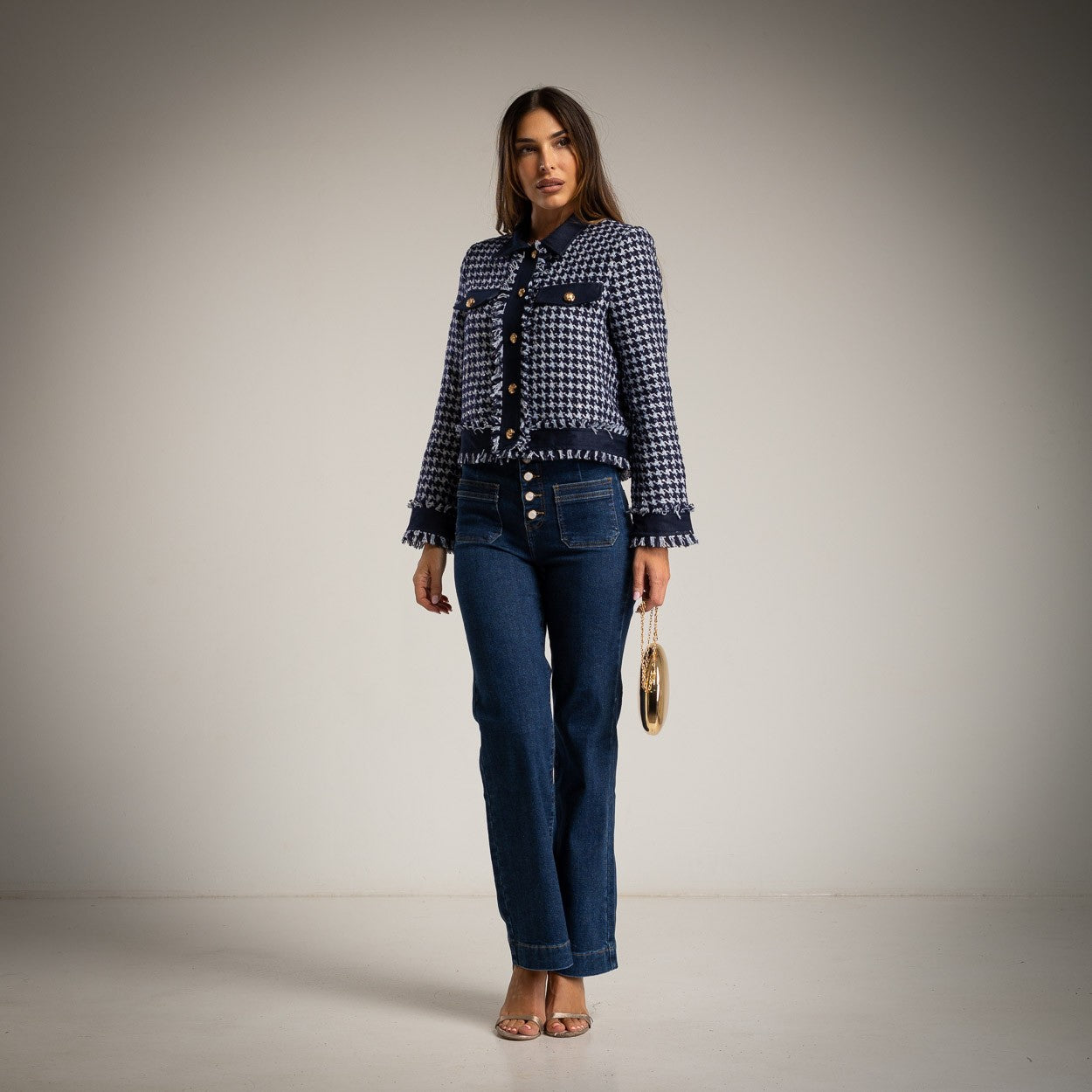 GIACCA TWEED DENIM