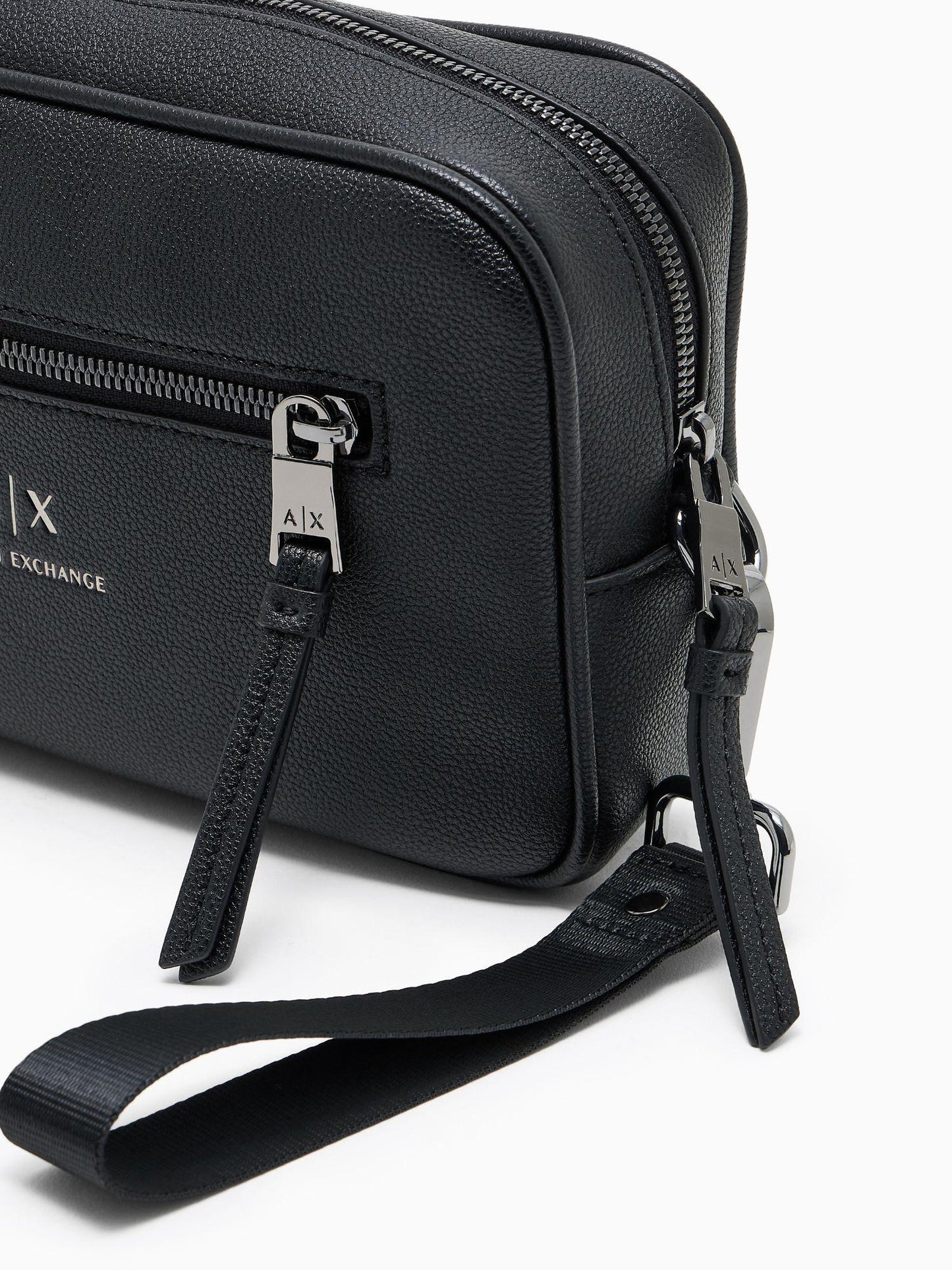 Armani Exchange Beauty Case Uomo Con Laccio Esterno Nero