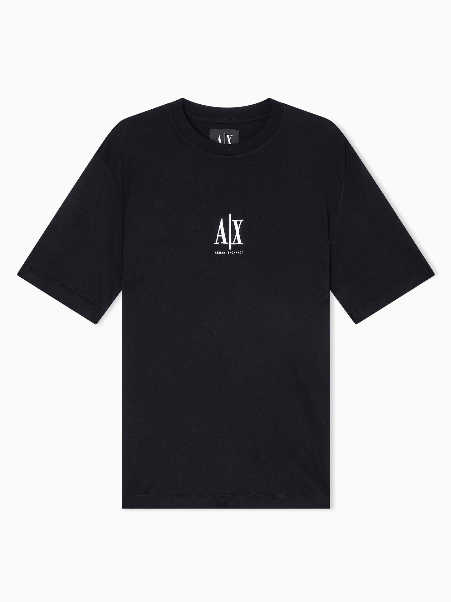 Armani Exchange T-Shirt con logo ricamato Uomo Nero