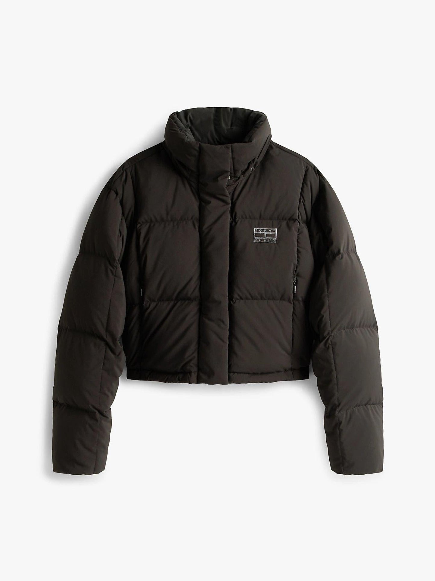 Tommy Hilfiger Piumino Donna Alaska Cropped Fit Nero