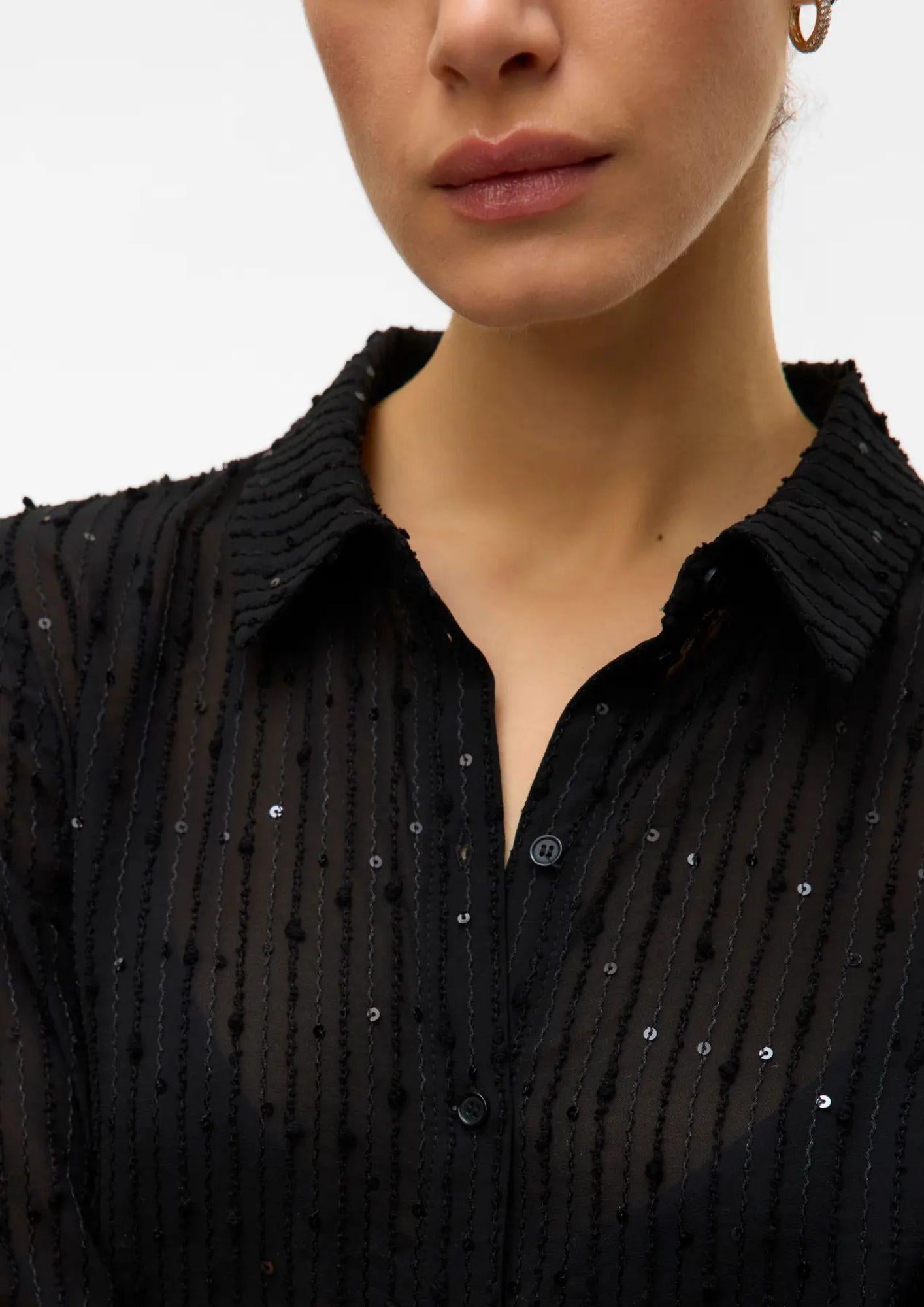 Vero Moda Camicia Donna Finola Nera