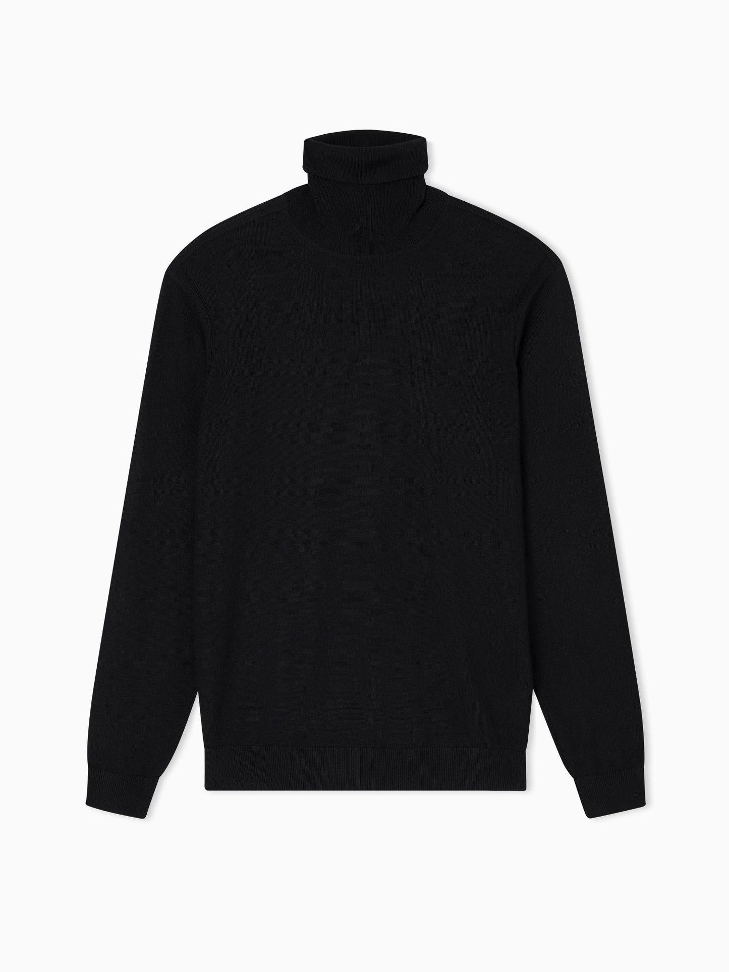 Armani Exchange Maglione dolcevita in misto lana Uomo Nero