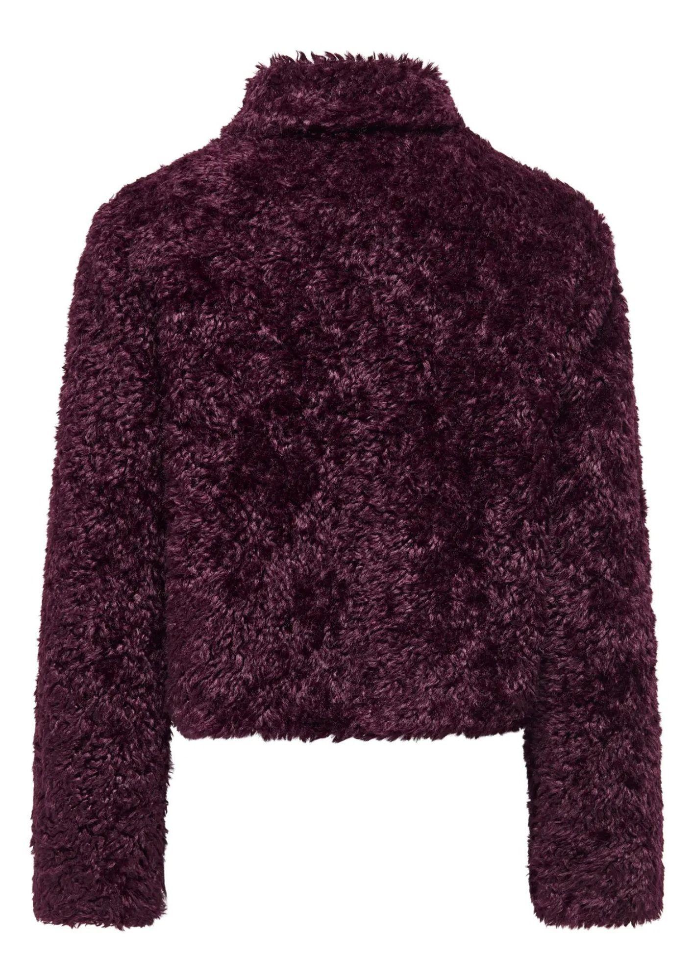 Only Giacca Teddy Donna Ginny Bordeaux