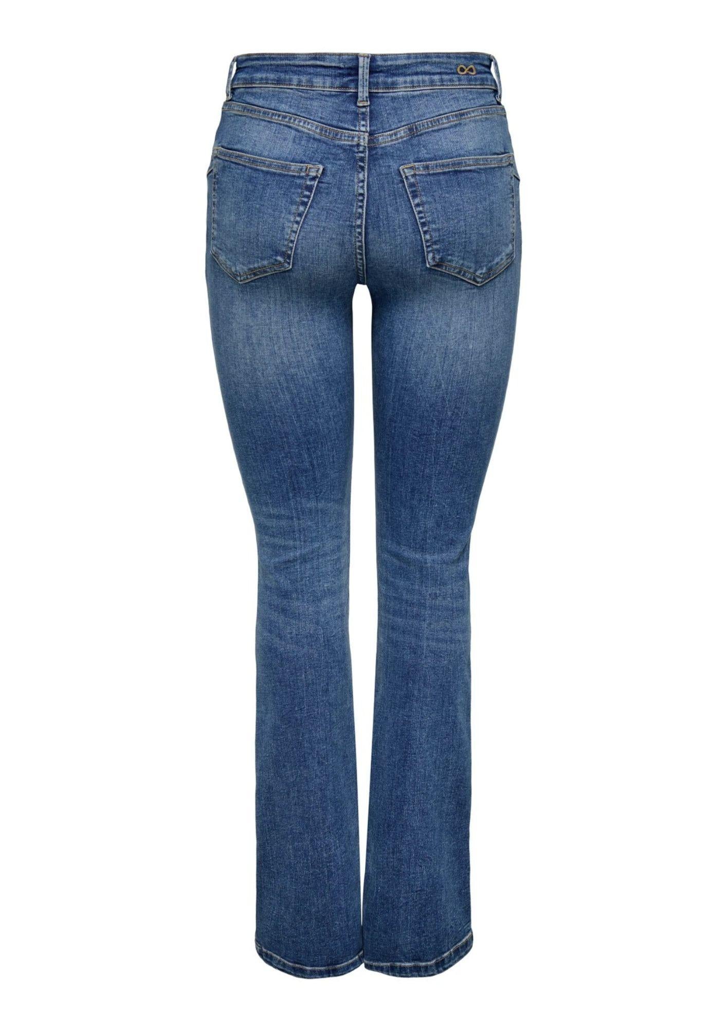 Jacqueline De Yong Jeans Donna Fina Denim Blu Medio