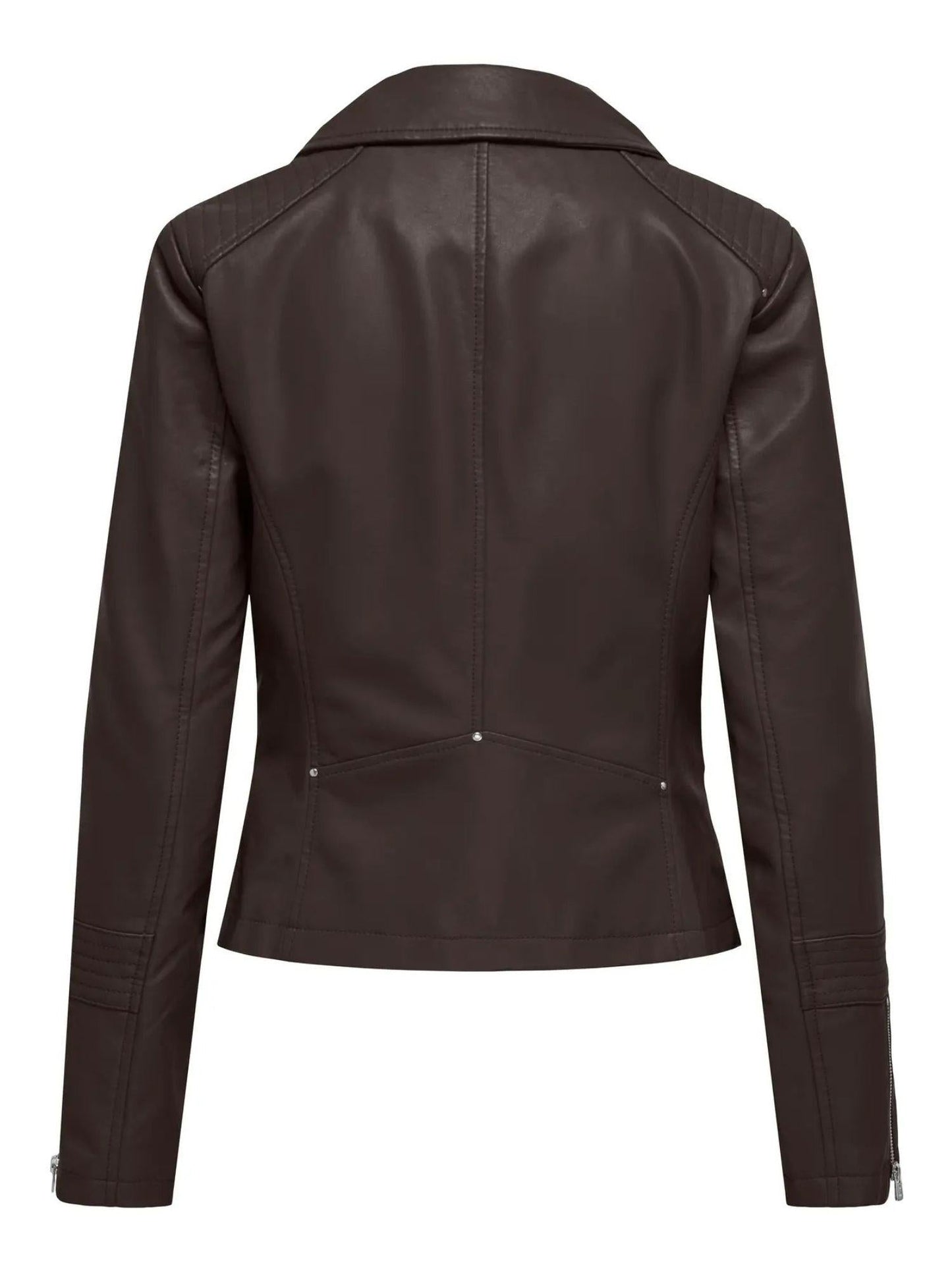 Only Giacca in Finta Pelle Donna Gemma Chocolate Torte