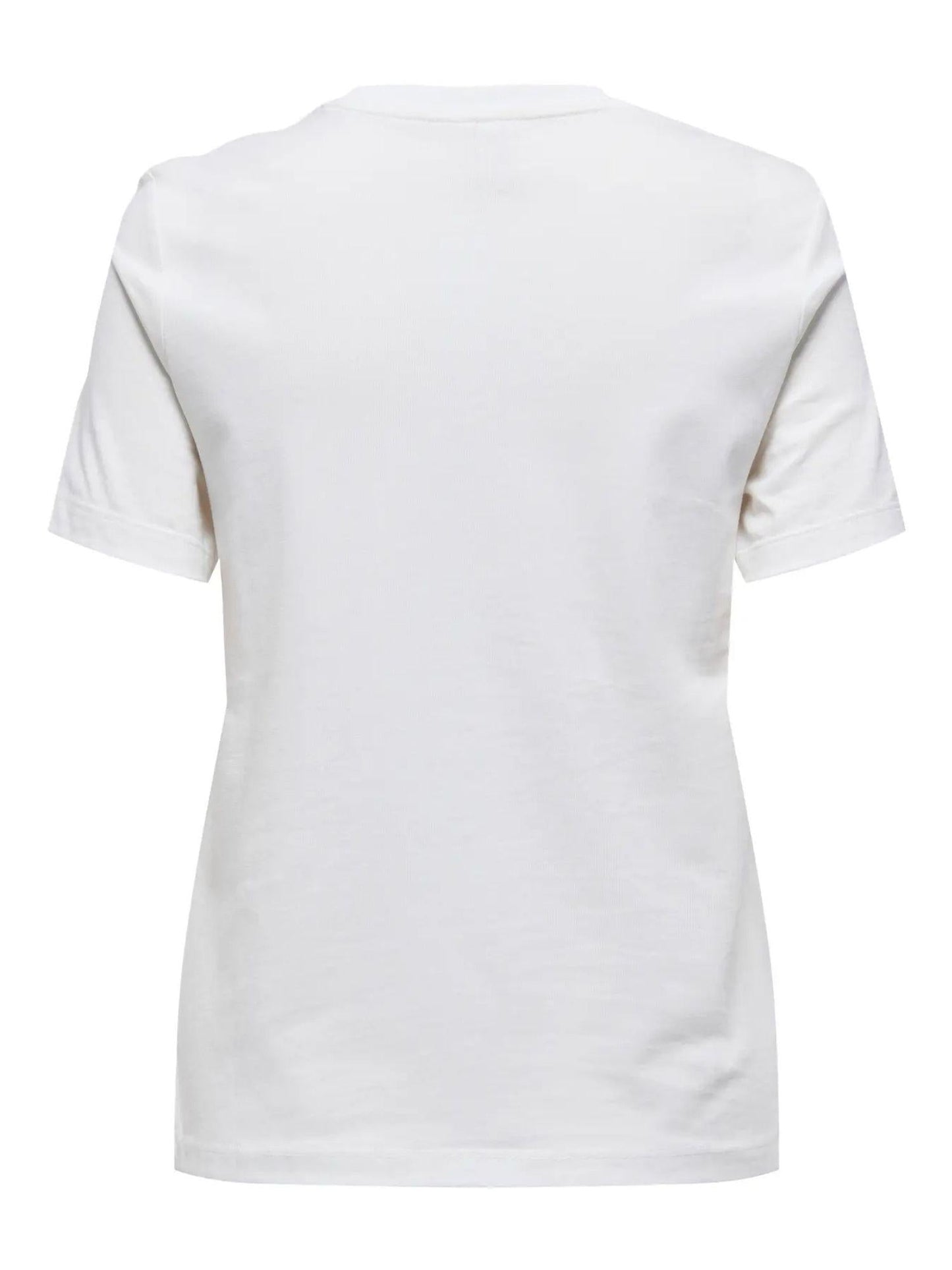 Only T-Shirt Donna Teresa Bianco Cloud Dancer