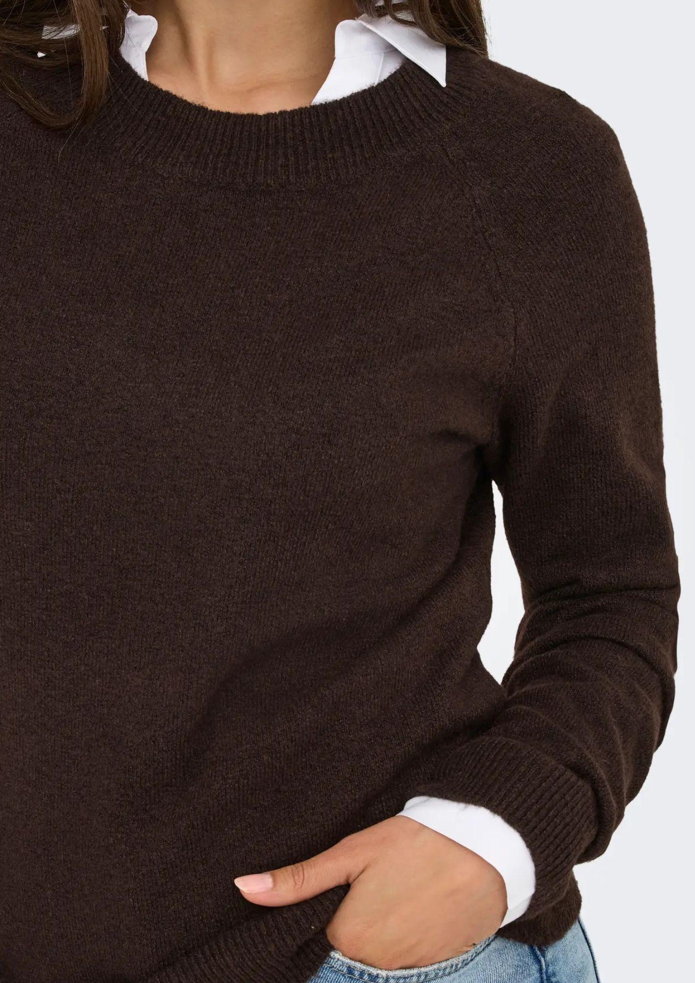 Only Pullover Donna Rica Cioccolato