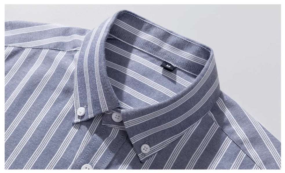 Camicia Oxford Uomo a Righe - Old Money®