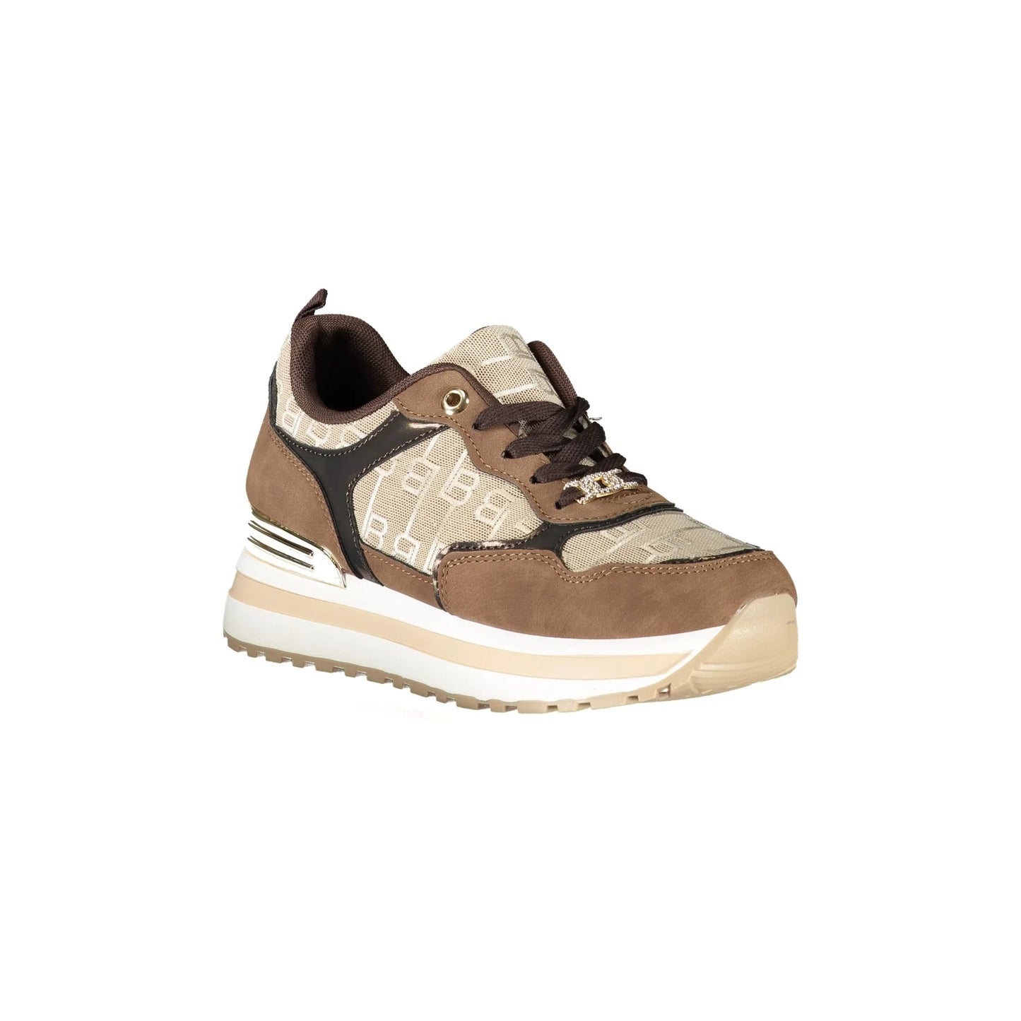 LAURA BIAGIOTTI Sneakers Donna Marroni con Lacci e Plateau 3 cm