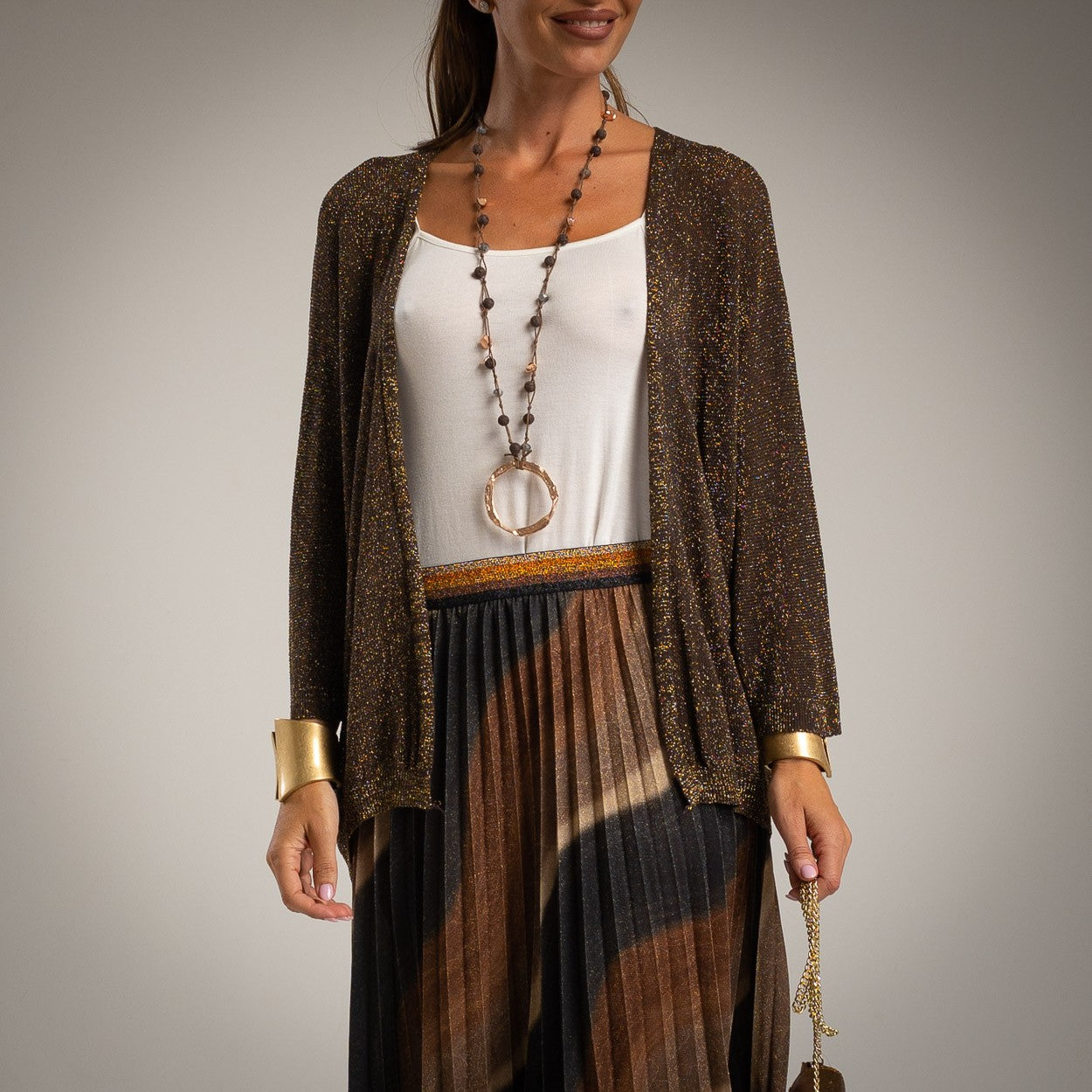 KIMONO MAGLIA LUREX