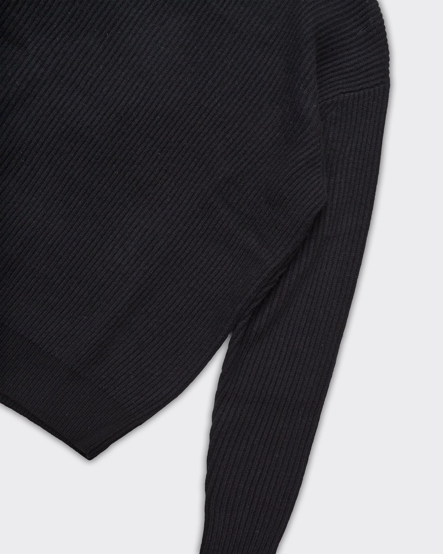 Maglione Eddie Knit Rib Rollneck Nero