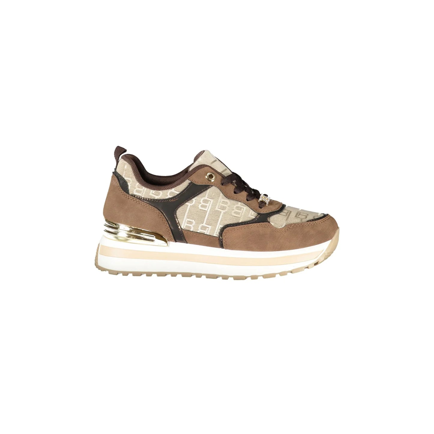LAURA BIAGIOTTI Sneakers Donna Marroni con Lacci e Plateau 3 cm
