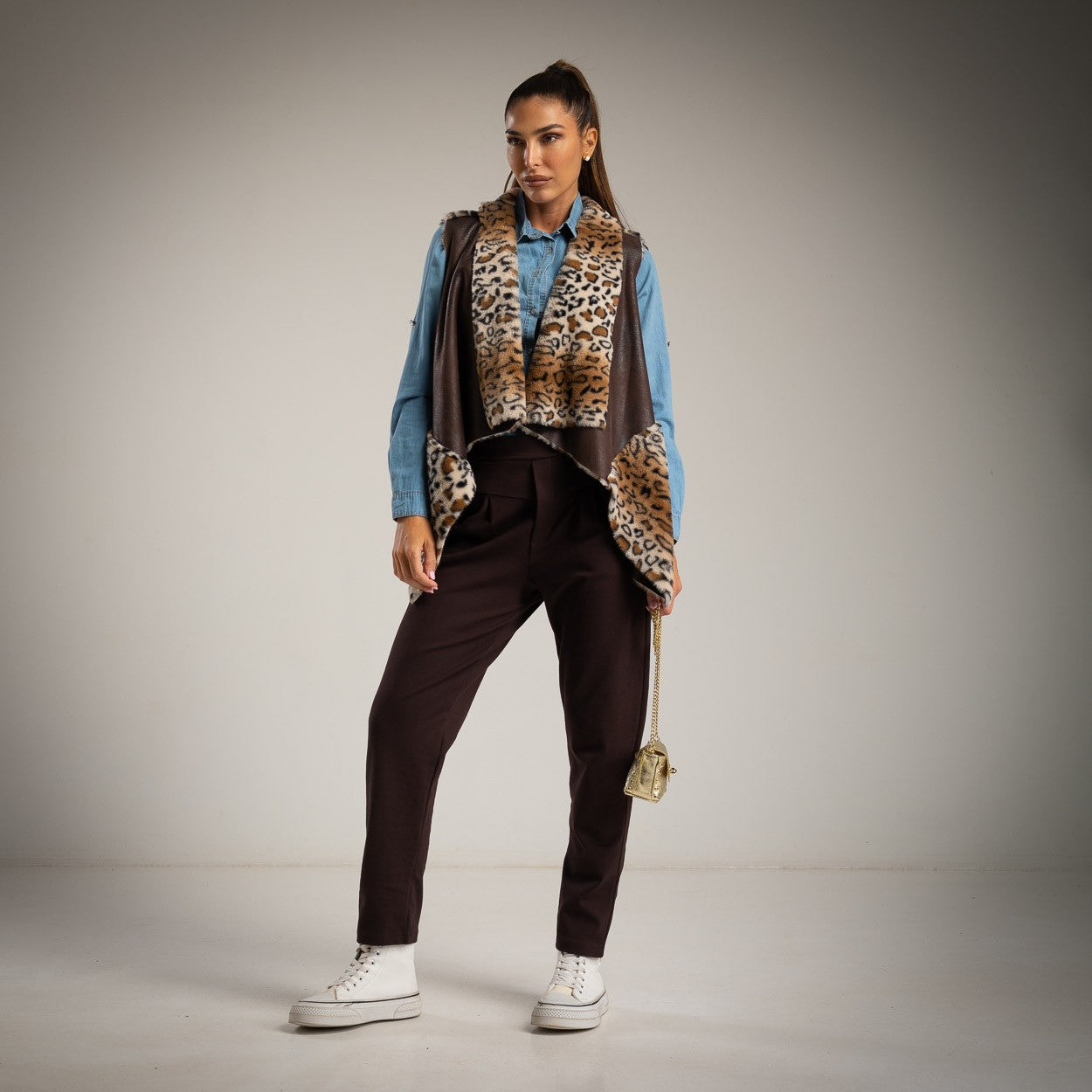 PANTALONI CON DOPPIA FASCETTA