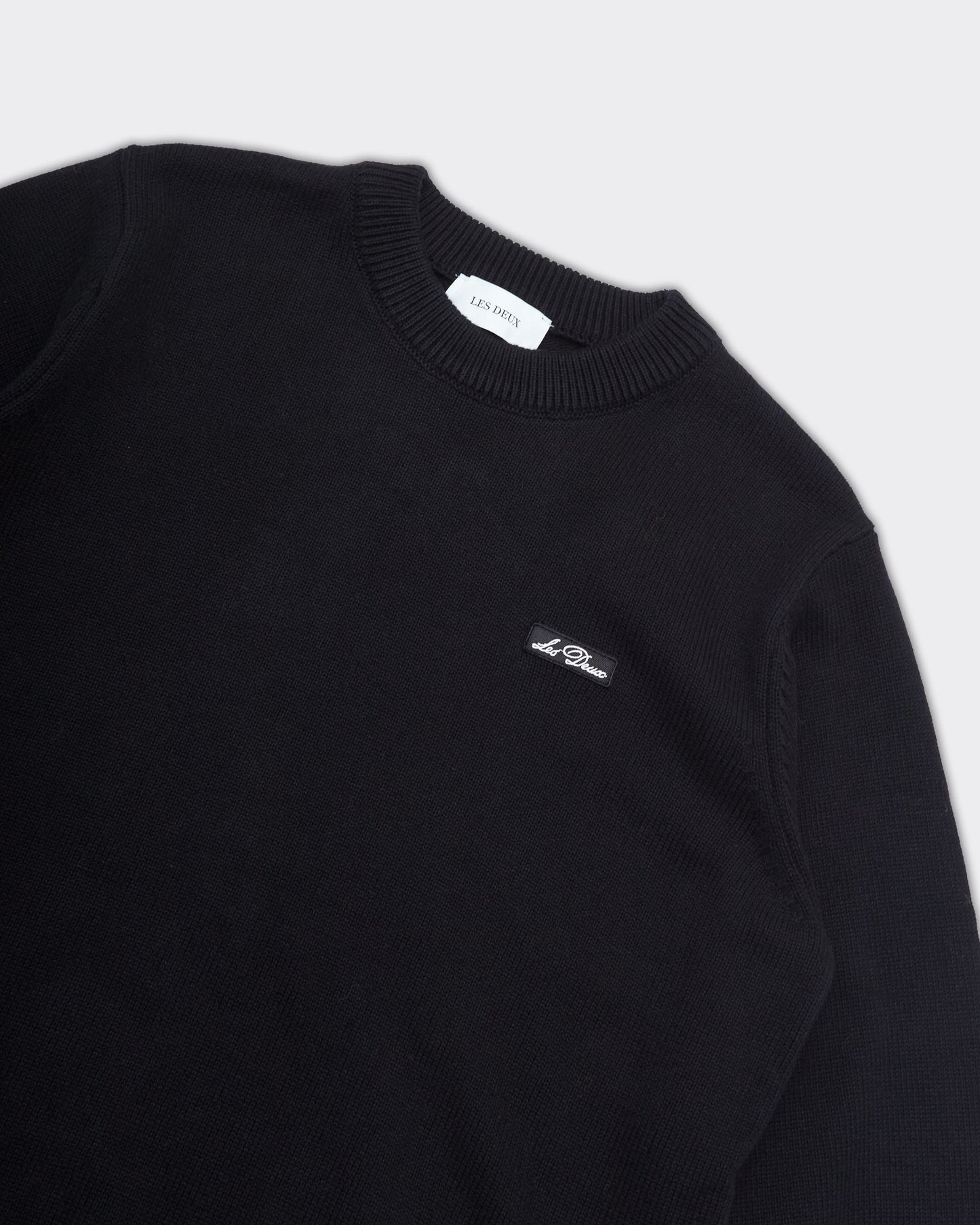 Crewneck Gary Knit Patch Nero