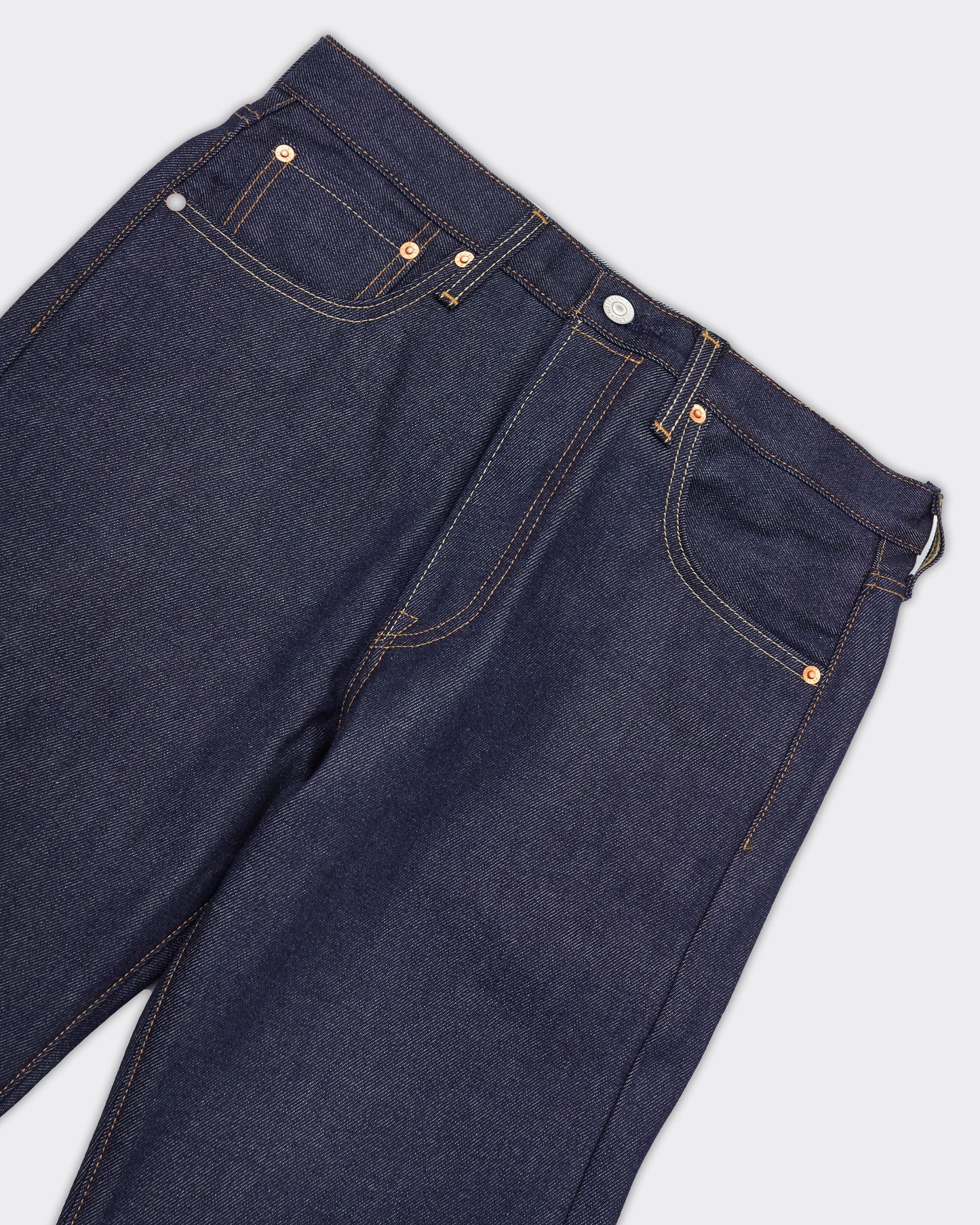 Jeans 501 Original Hudson Selvedge Denim Med Indigo