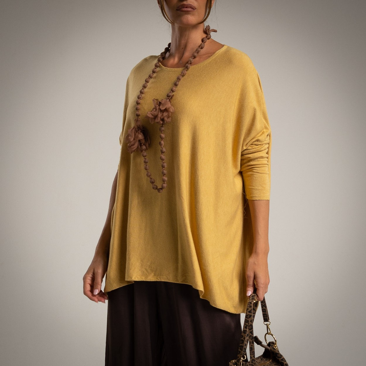 Maglia in maglia fine over size