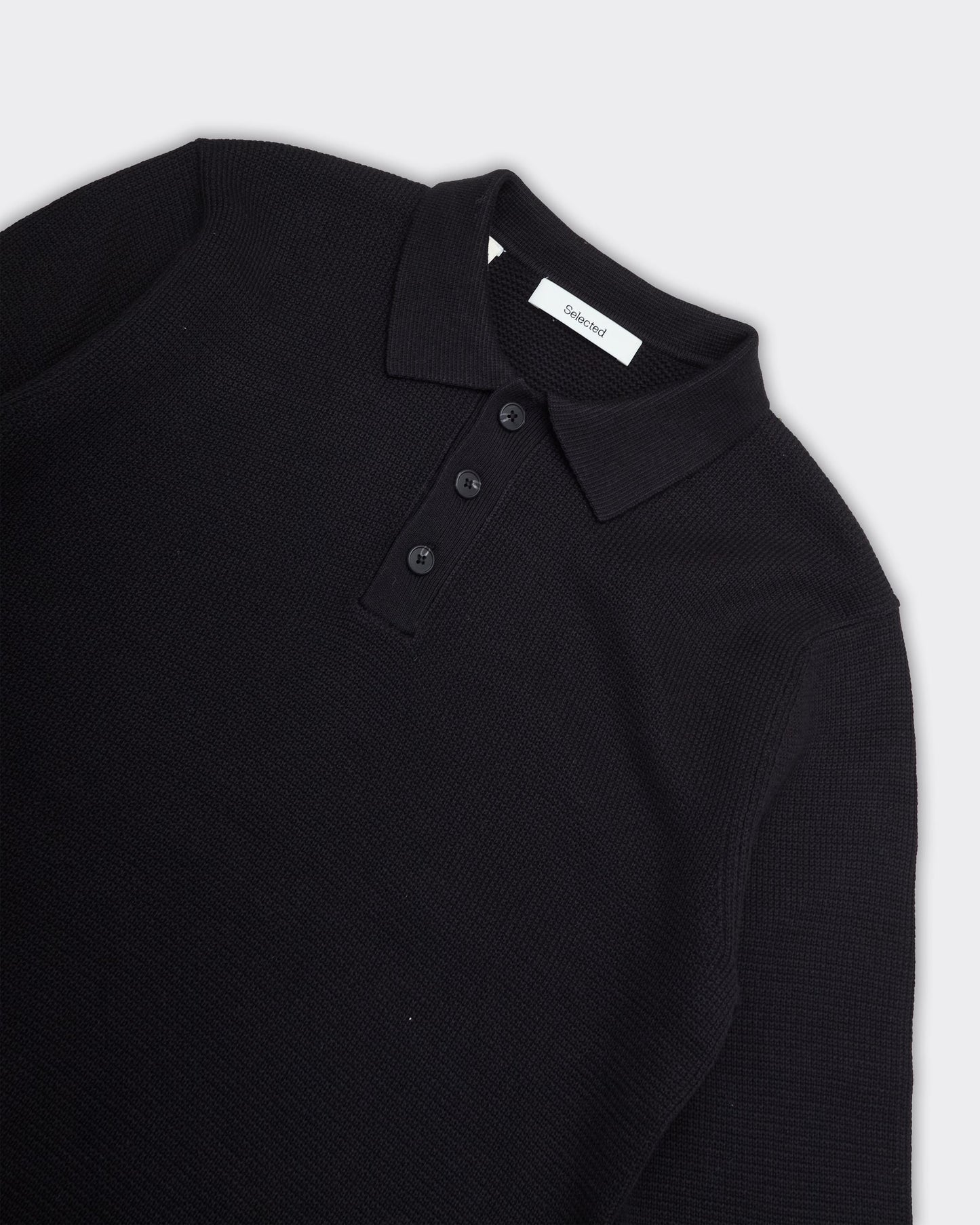 Polo Dane Knit Structure Nera