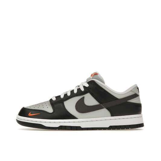 Nike Dunk Low Black Total Orange Mini Swoosh