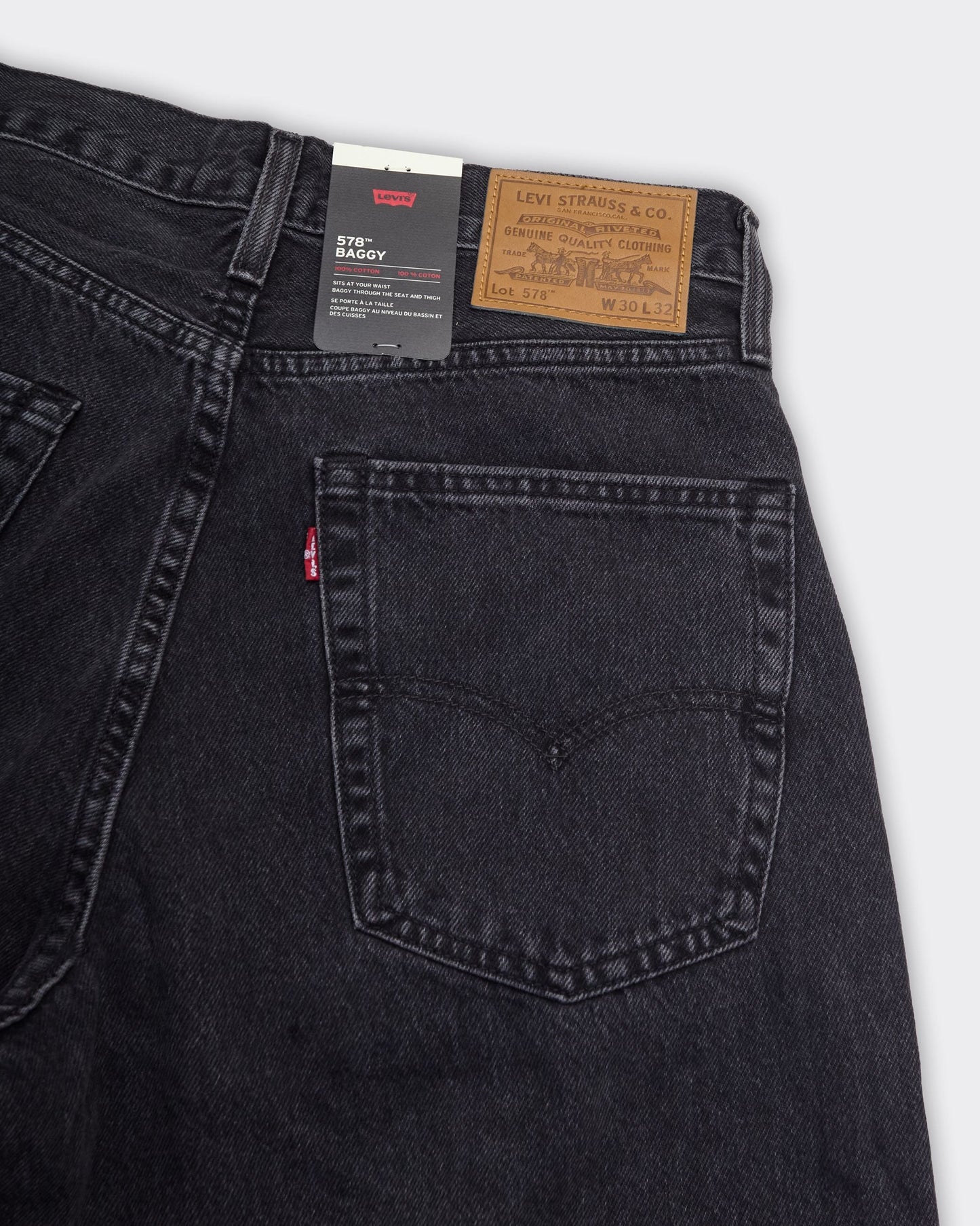 Jeans 578 Baggy '8AM In Charlotte' Denim Nero