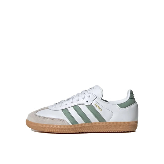 adidas Samba OG Cloud White Silver Green (GS)