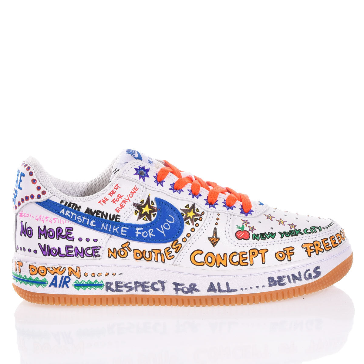 Nike Air Force 1 White Written