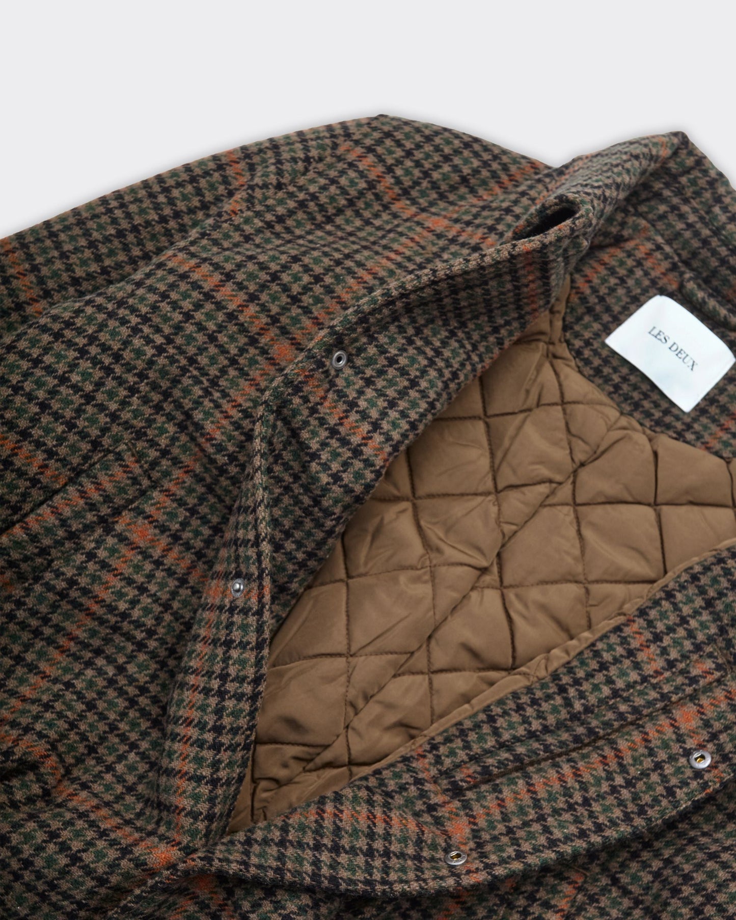 Giacca Varsity Houndstooth Marrone