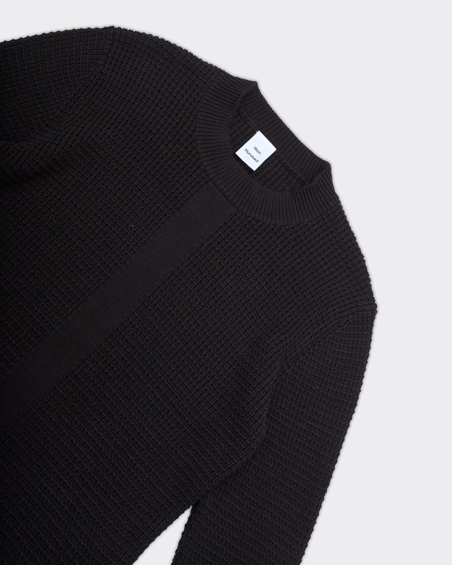 Crewneck Knit Shirt Rune Nero