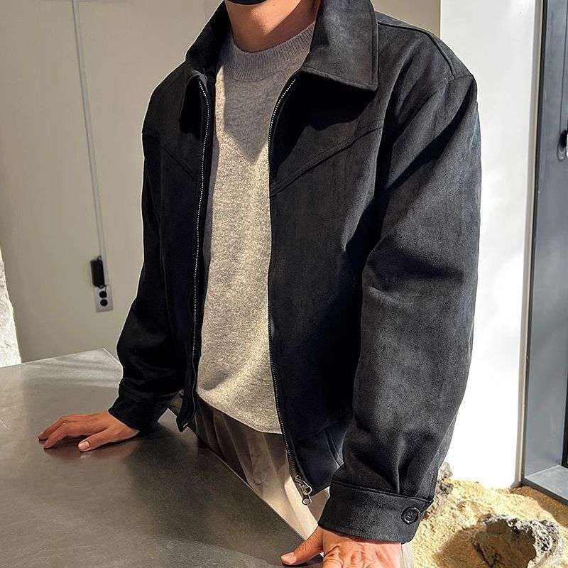 Giacca Elegante in finta pelle di Camoscio