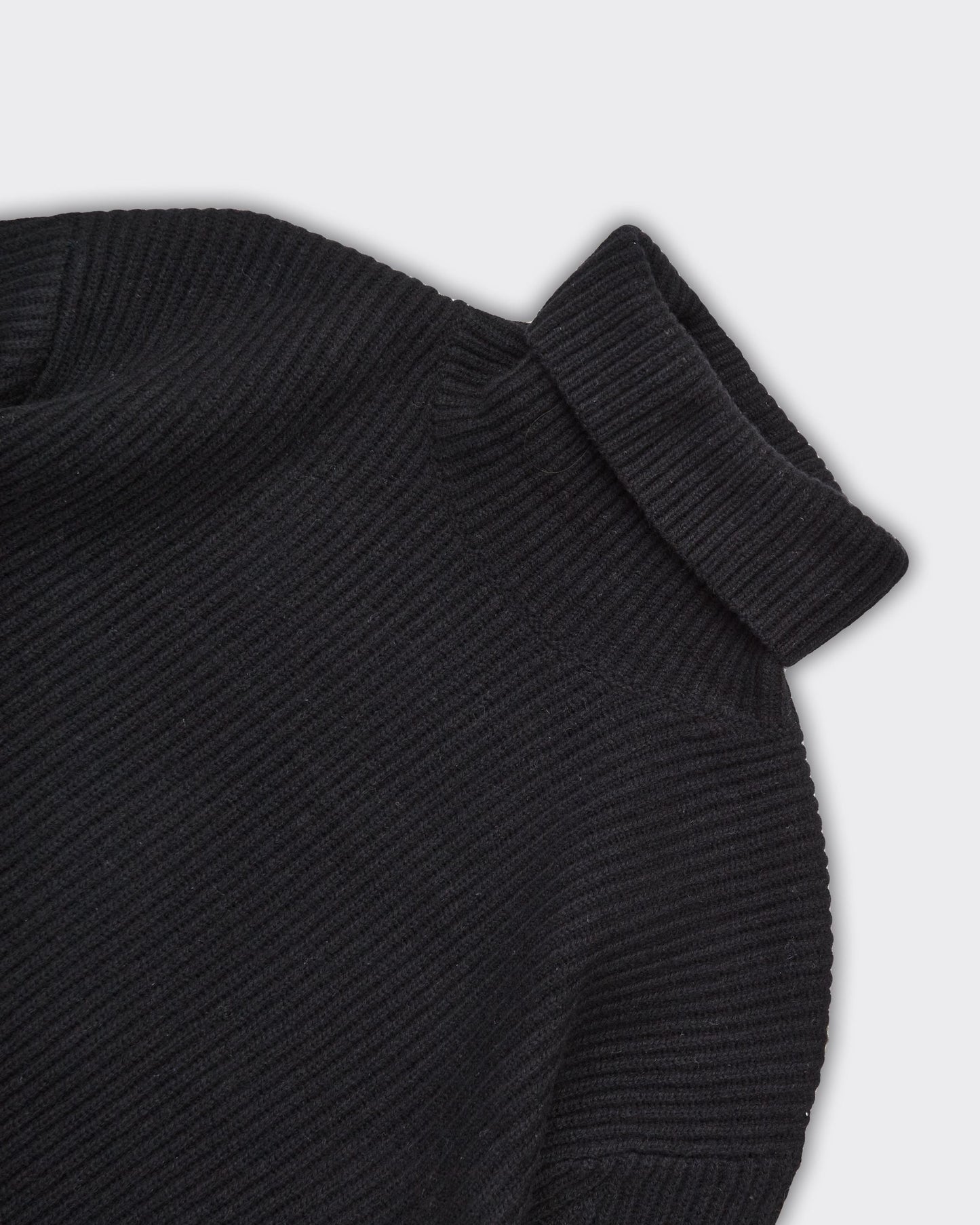 Maglione Eddie Knit Rib Rollneck Nero