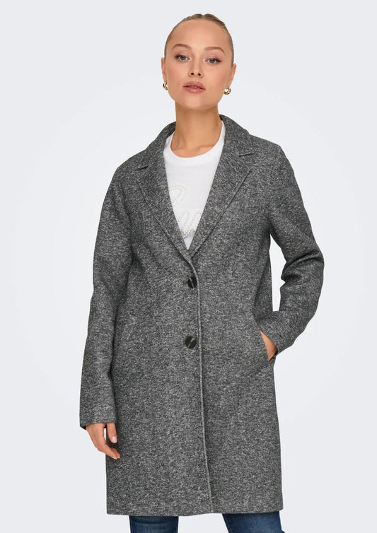 Cappotto Donna Only Onlsedona Grigio Scuro