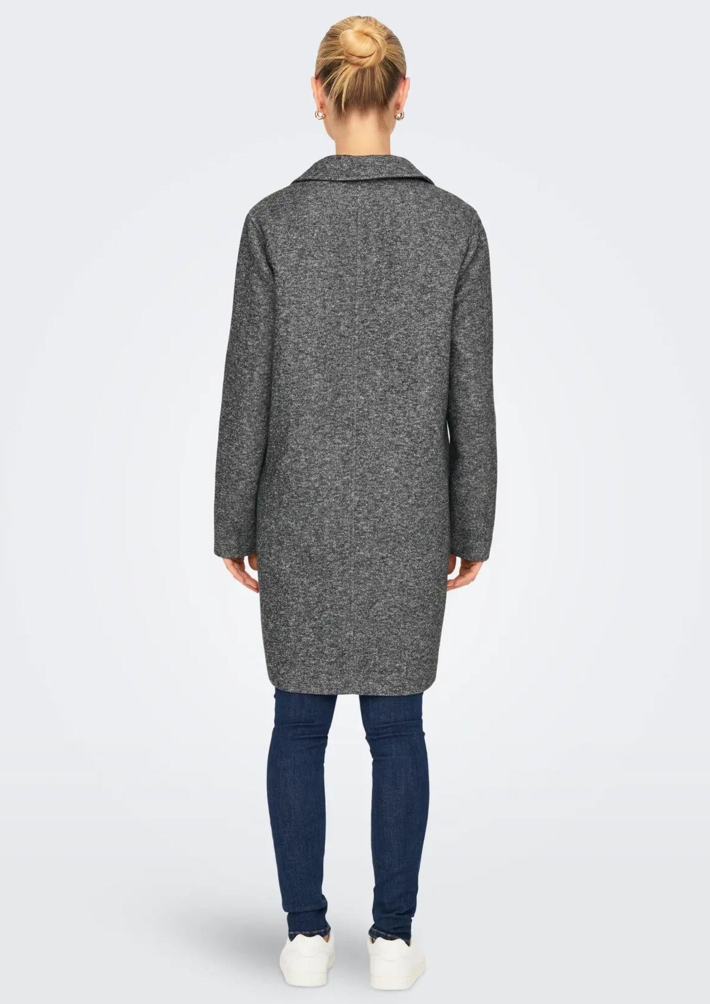 Cappotto Donna Only Onlsedona Grigio Scuro