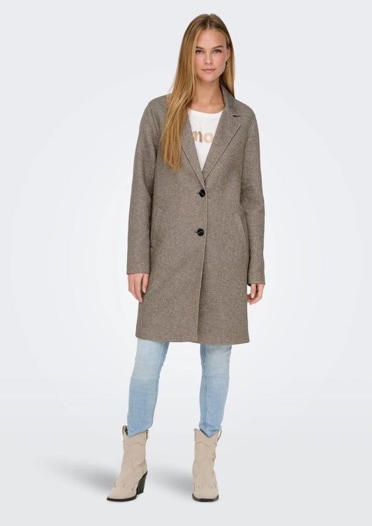 Cappotto Donna Only Onlsedona Marrone Noce