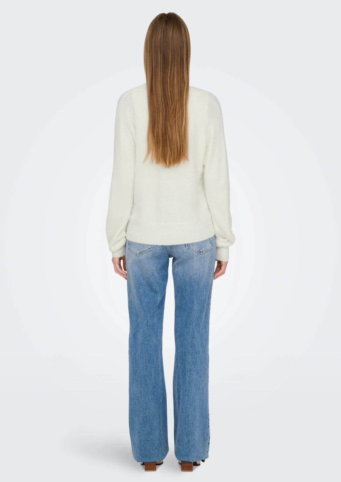 Cardigan Donna Onlella Bianco