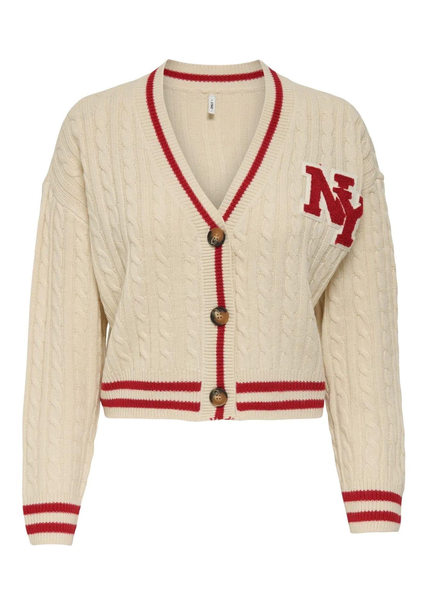 Cardigan Donna Only Thale Bianco