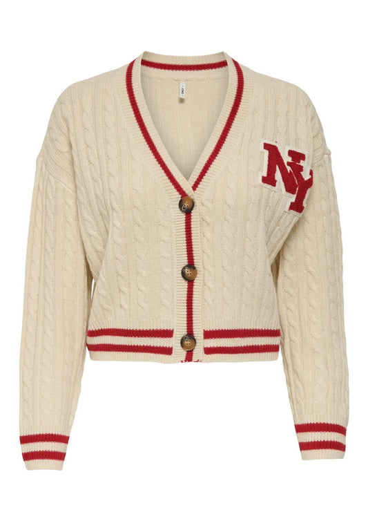 Cardigan Donna Only Thale Bianco