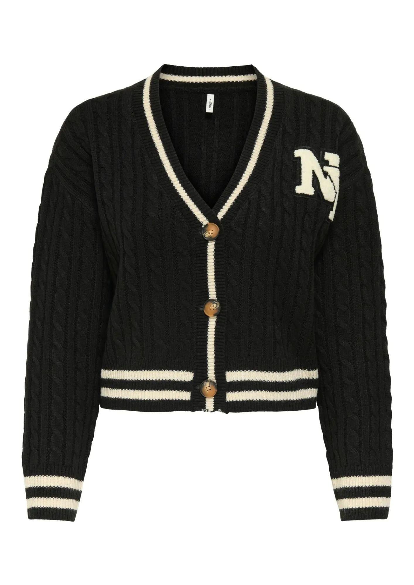 Cardigan Donna Only Thale Nero