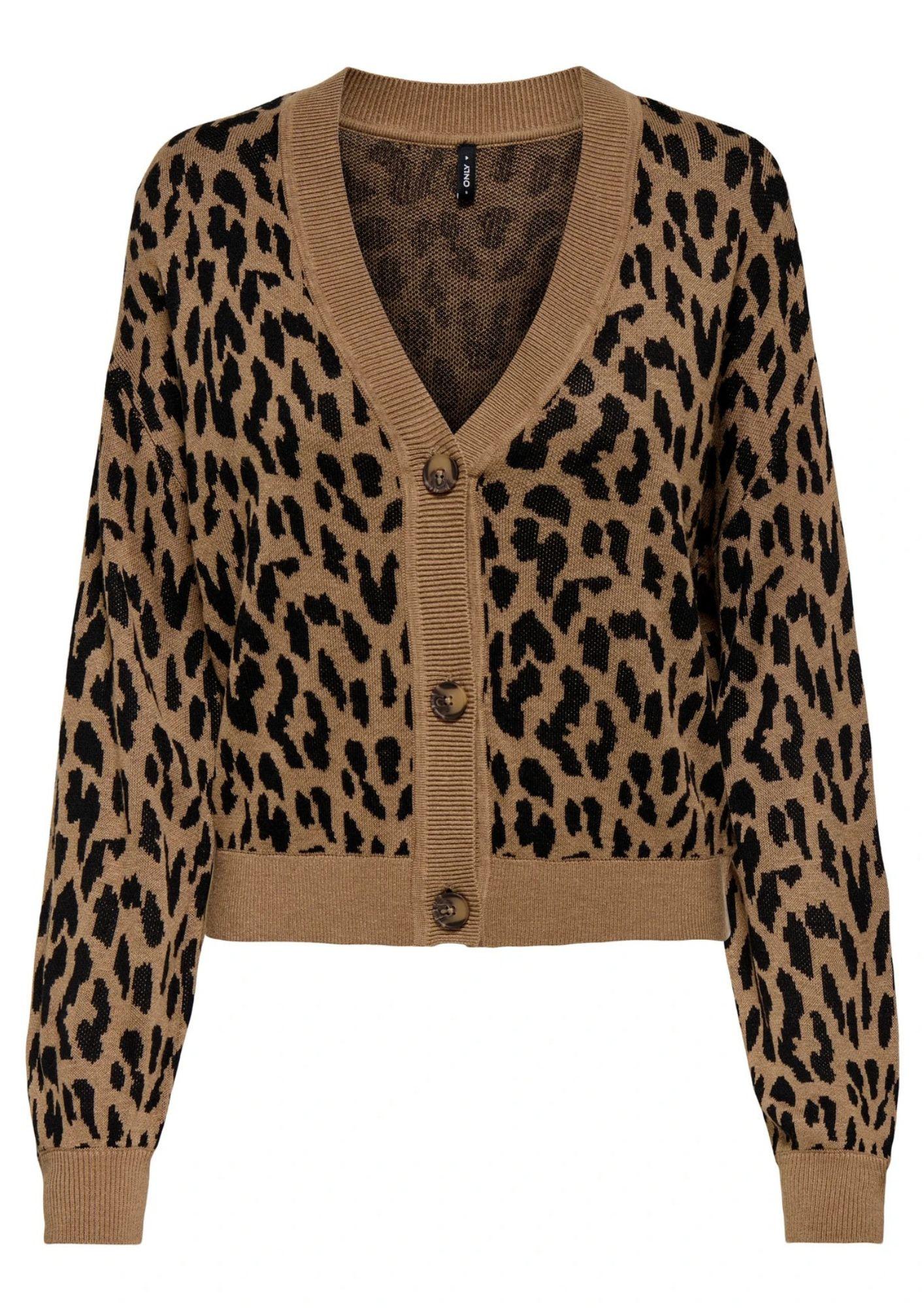 Cardigan Donna Only Vienna Marrone