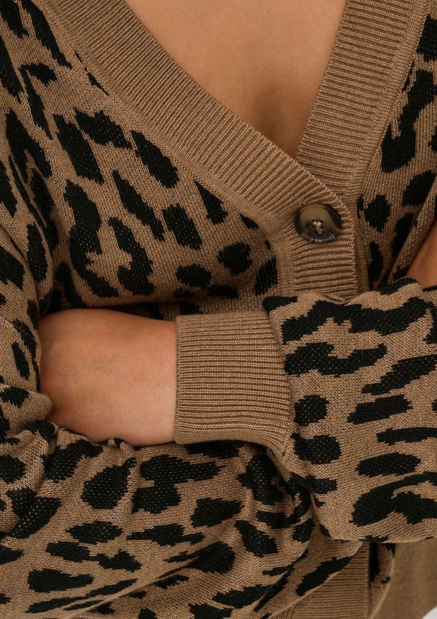 Cardigan Donna Only Vienna Marrone