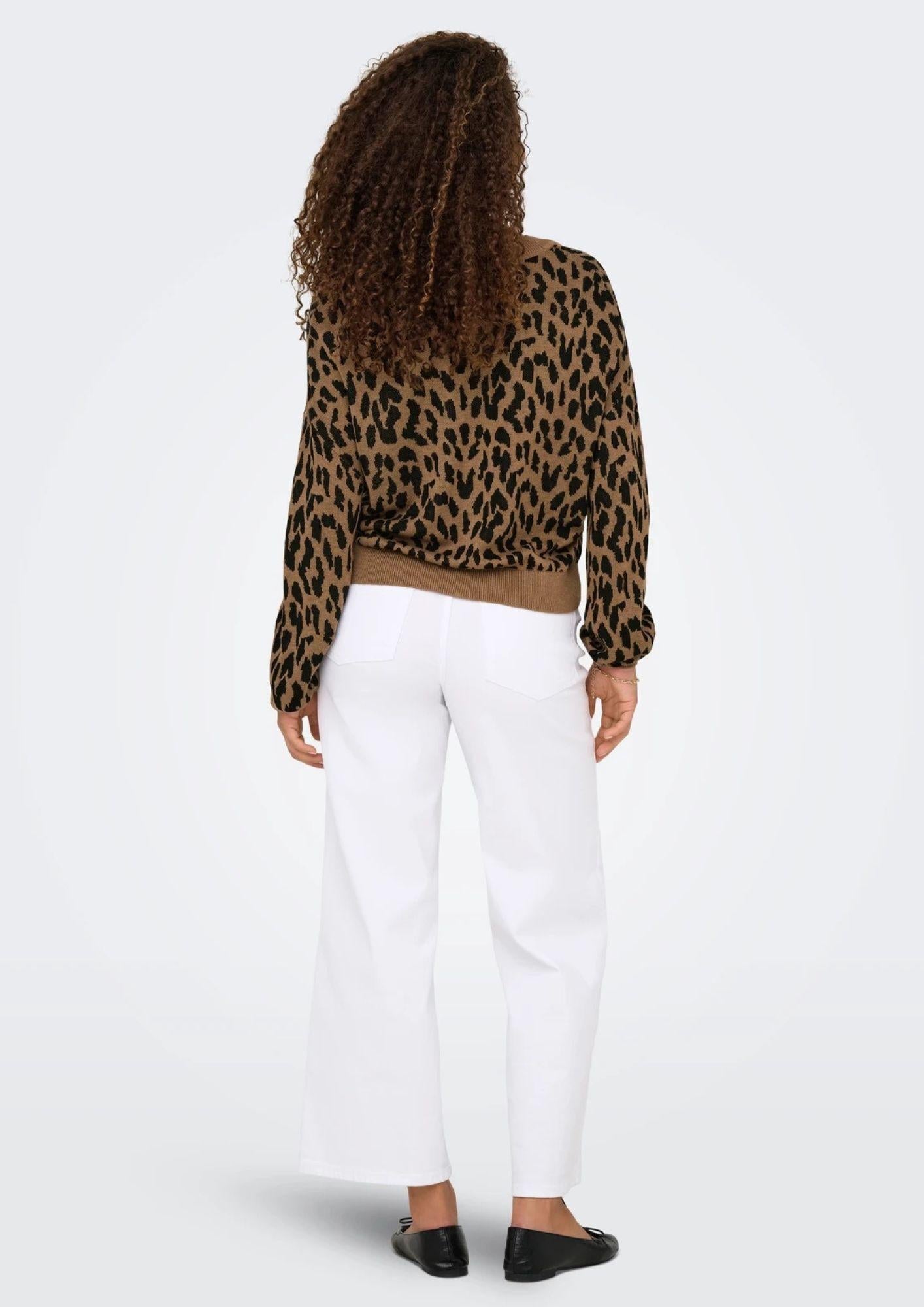 Cardigan Donna Only Vienna Marrone