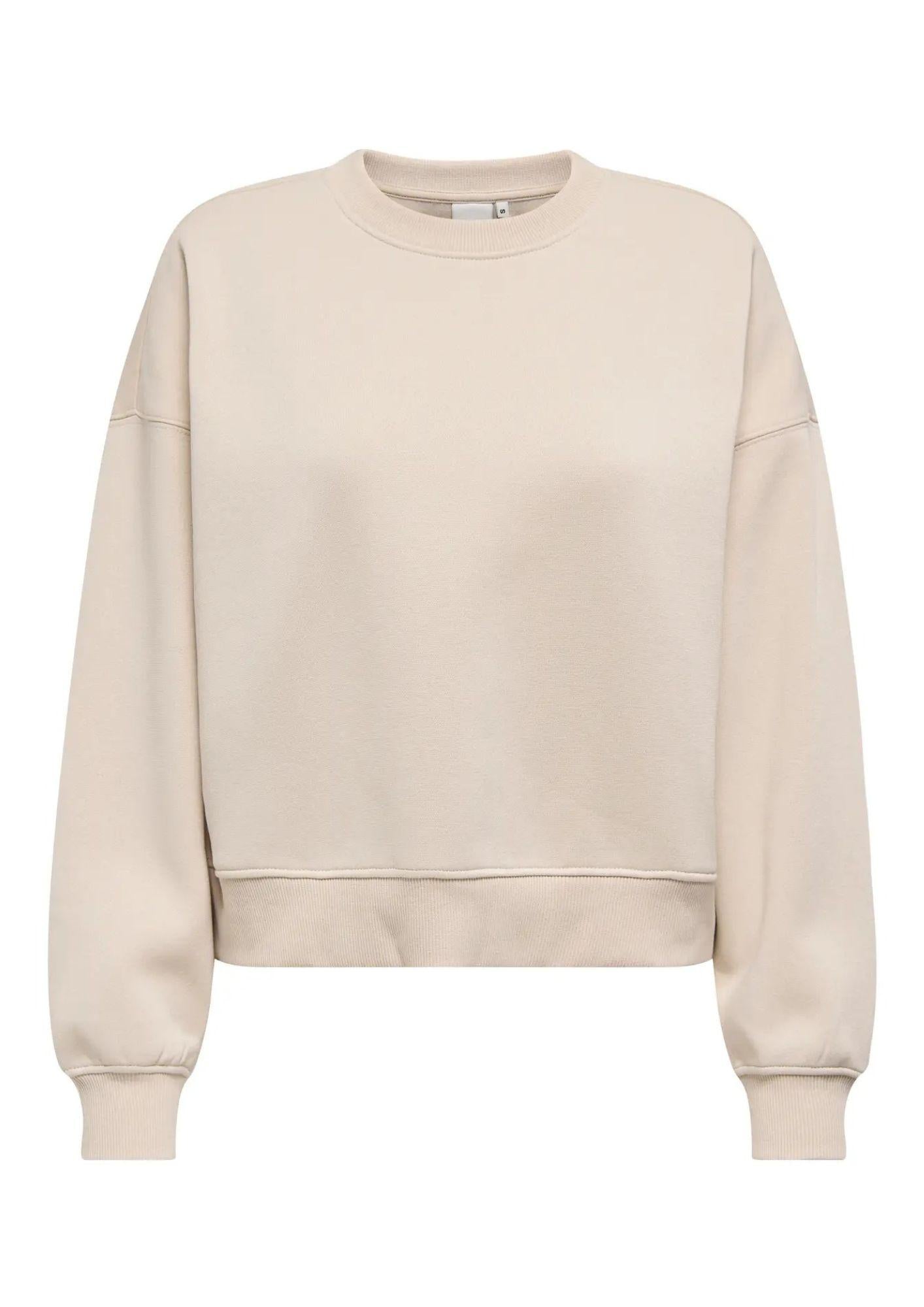 Felpa Donna Only Onlbest Beige