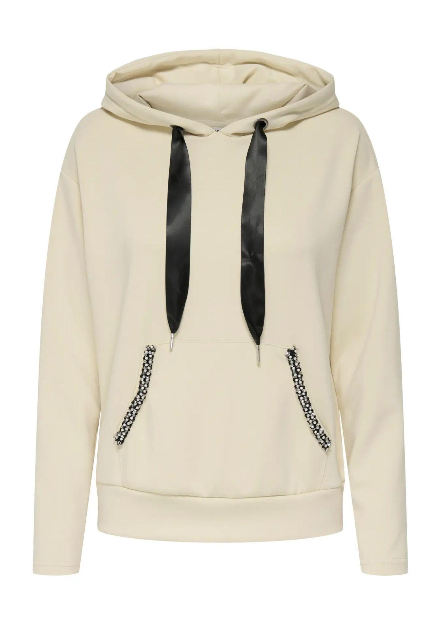 Felpa Donna Only Onlfancy Beige