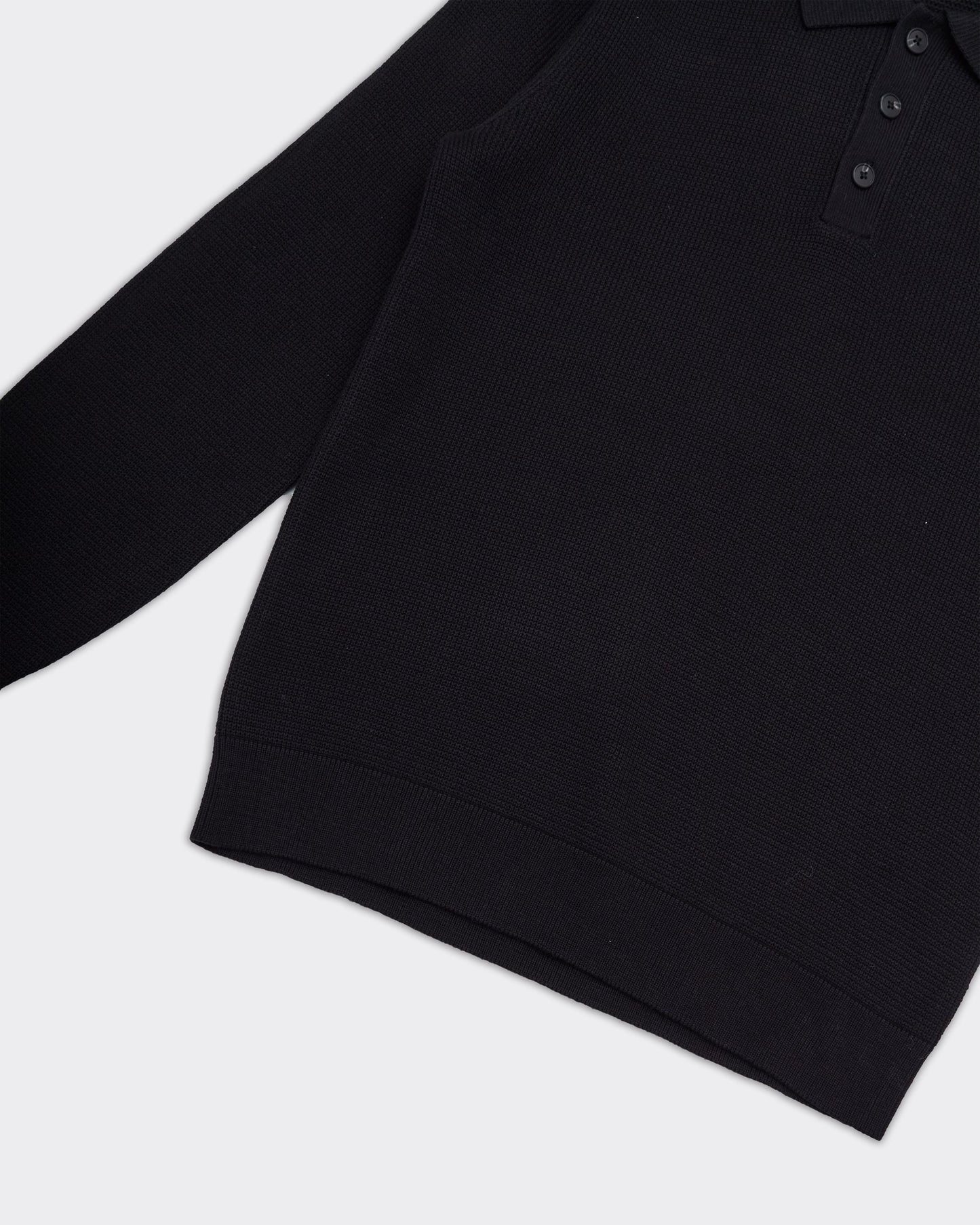 Polo Dane Knit Structure Nera