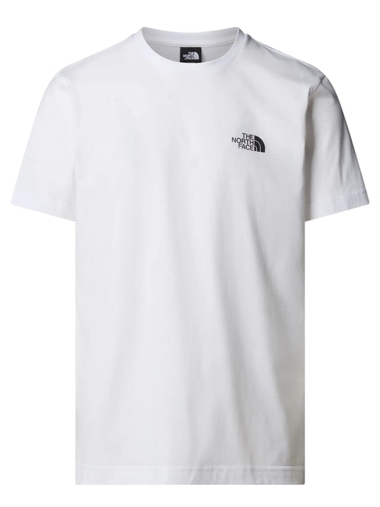 The North Face T-Shirt Uomo Mountain Sketch Bianco