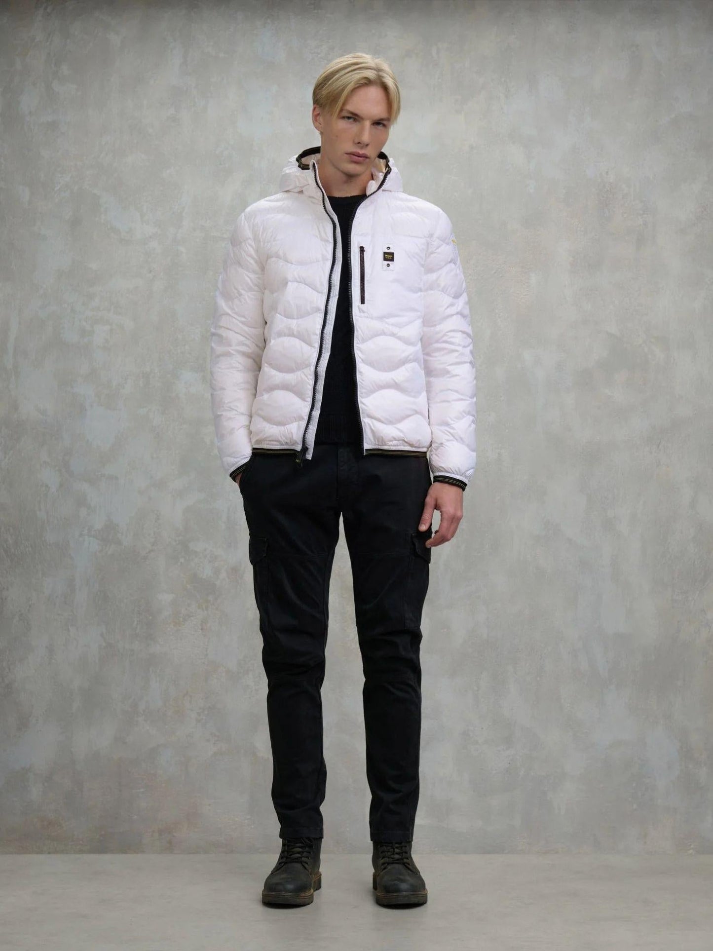 Blauer Piumino Uomo Wave Bianco