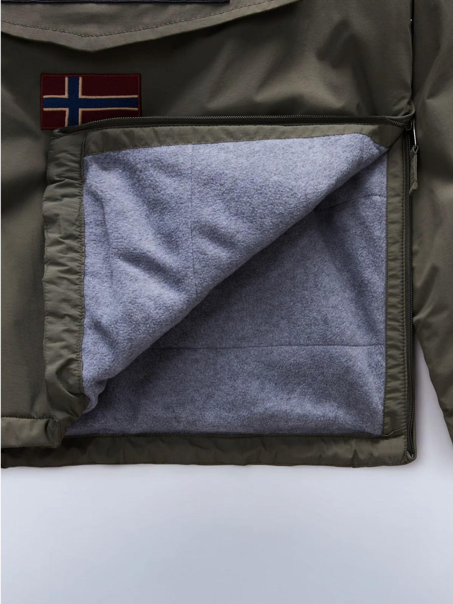 Napapijri Giacca Anorak Invernale Uomo Rainforest Verde Tè