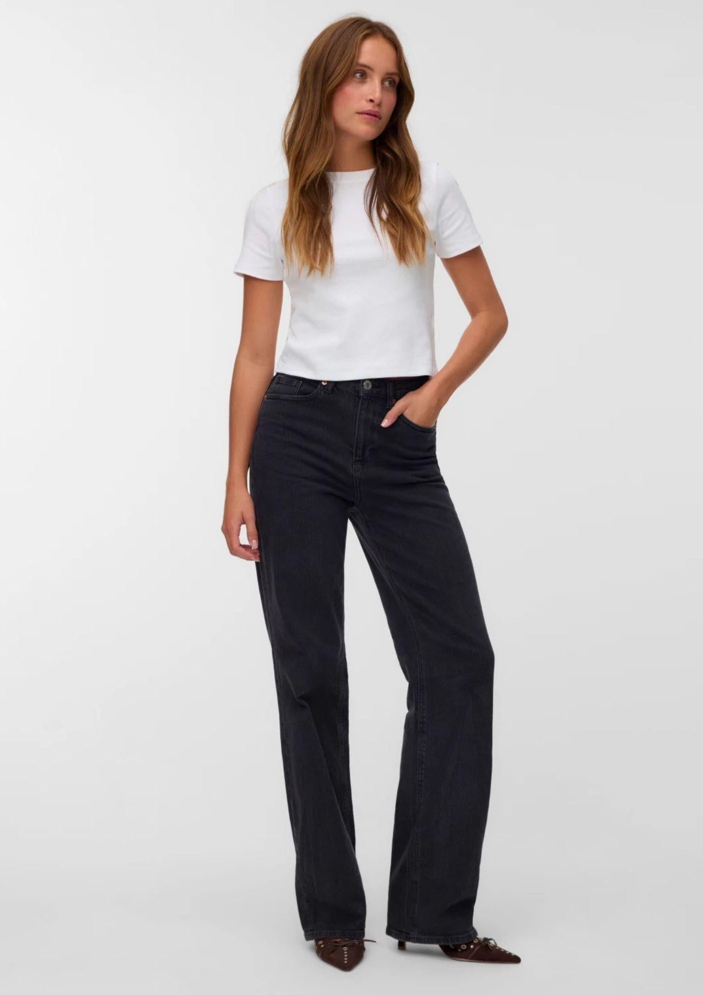 Vero Moda Jeans Donna Tessa Grigio Scuro