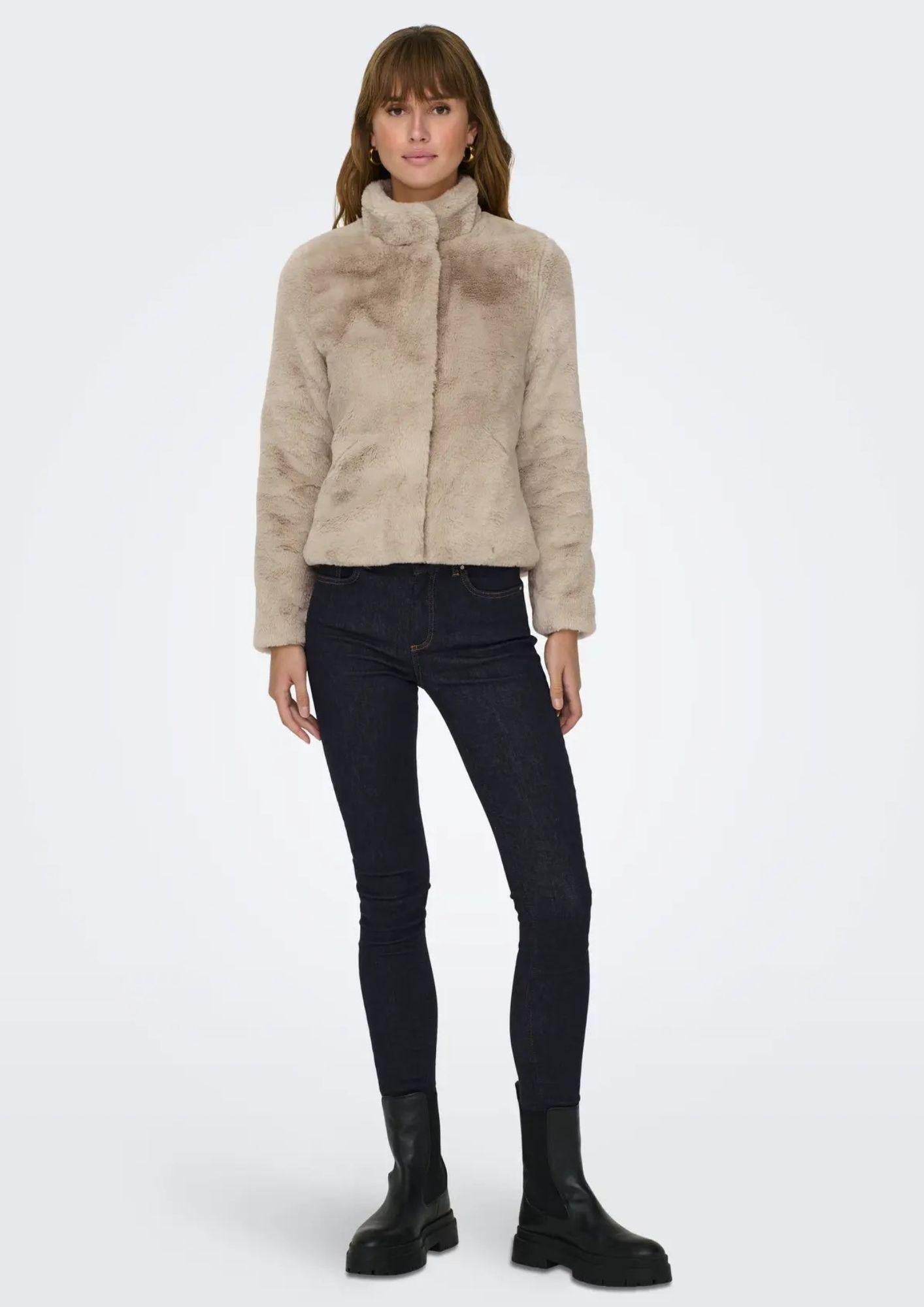 Only Giacca Invernale Donna Onlnewvida Beige