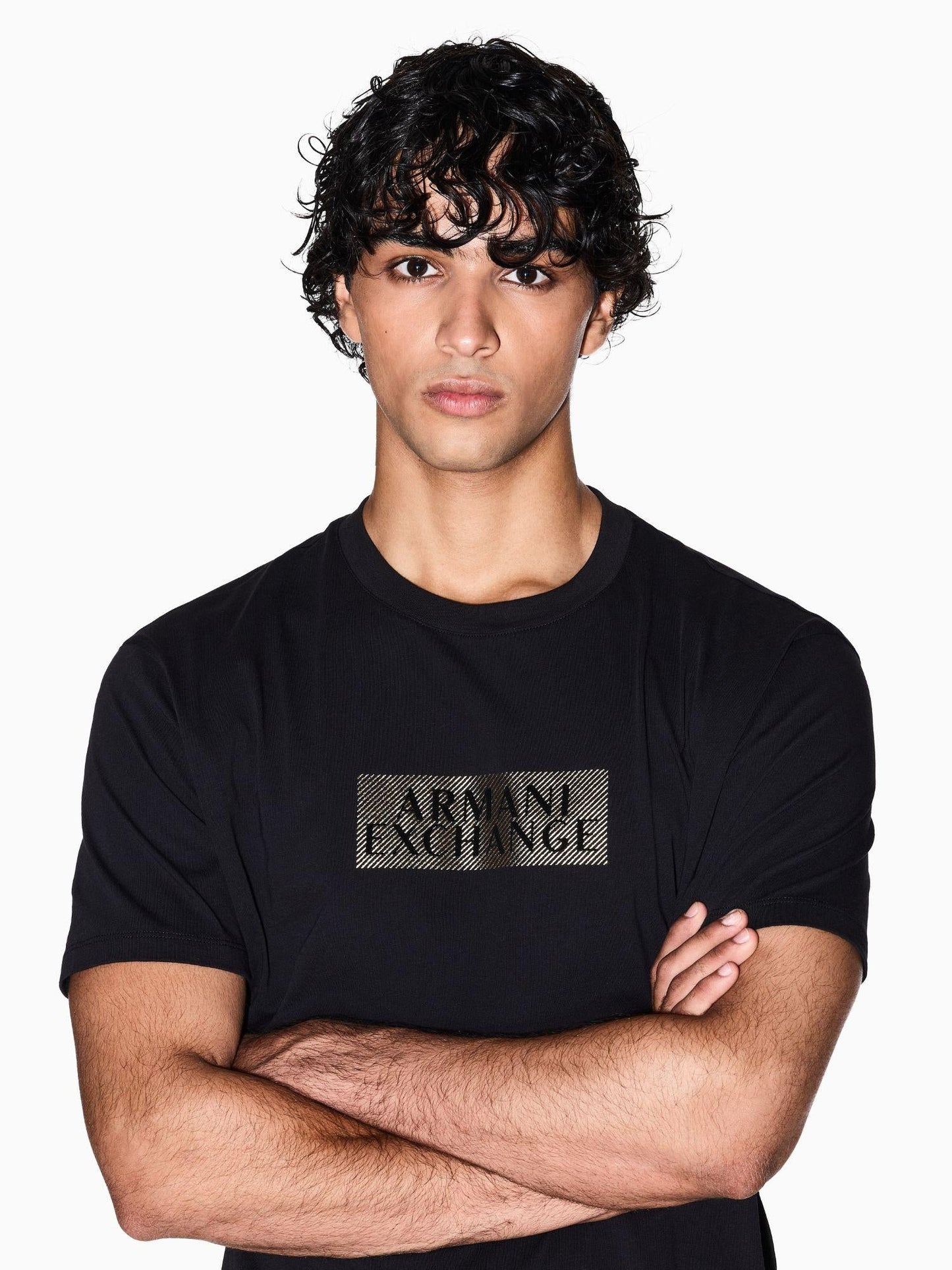 Armani Exchange T-Shirt Uomo Regular Fit Nero