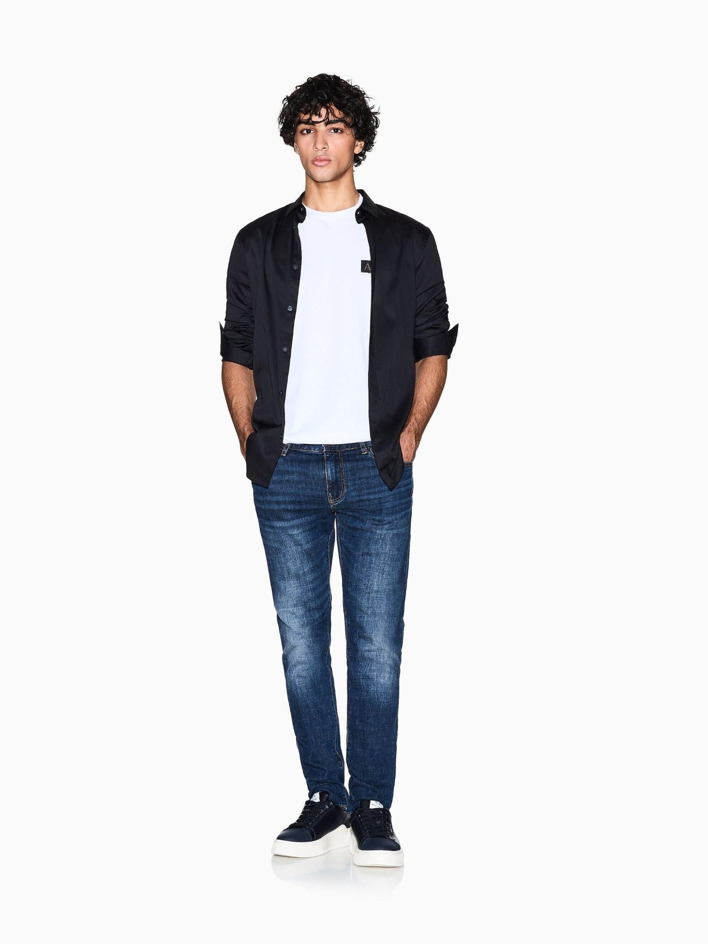 Armani Exchange T-Shirt Uomo Regular Fit Bianco