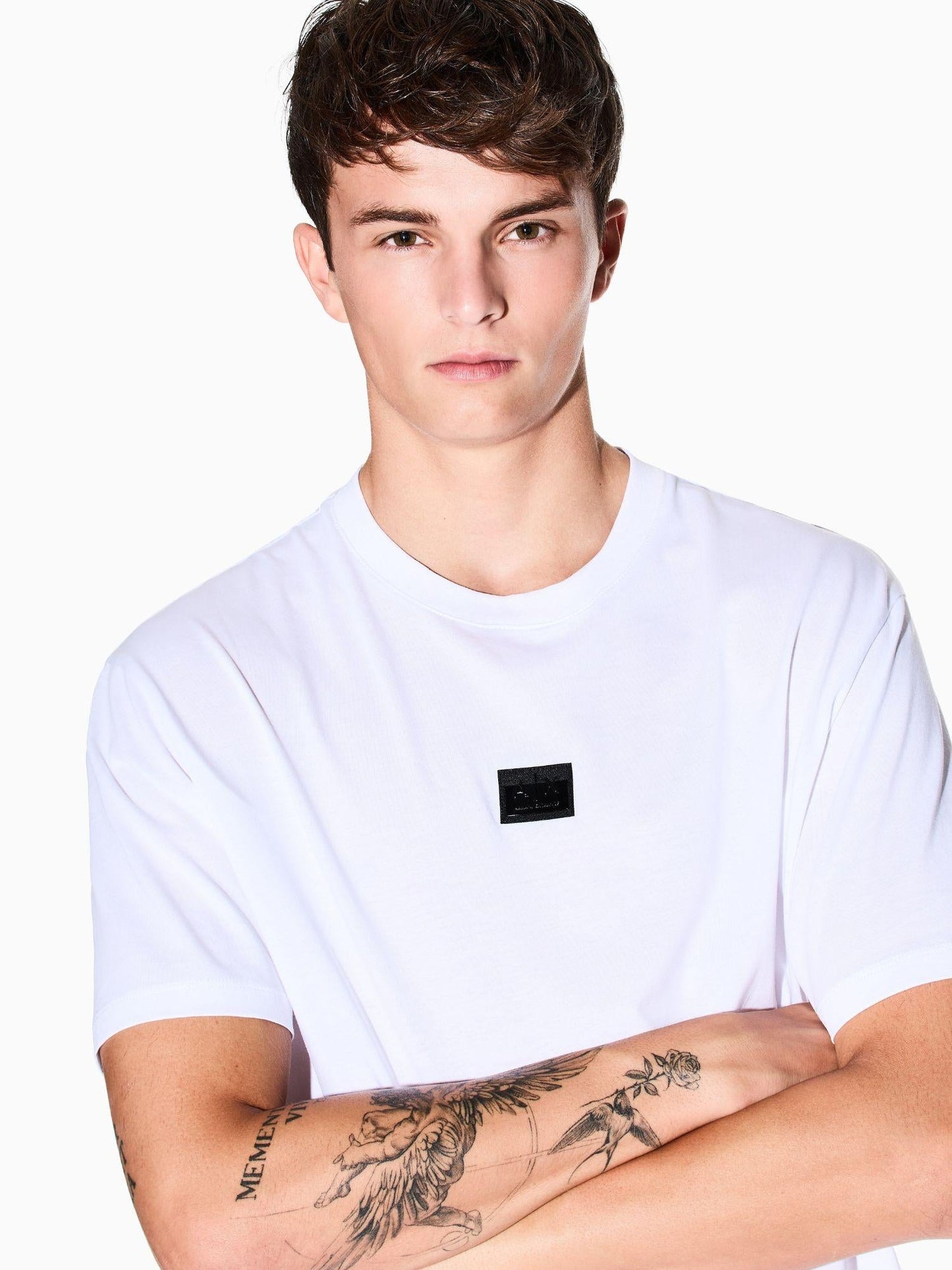 Armani Exchange T-Shirt Uomo Regular Fit Bianco